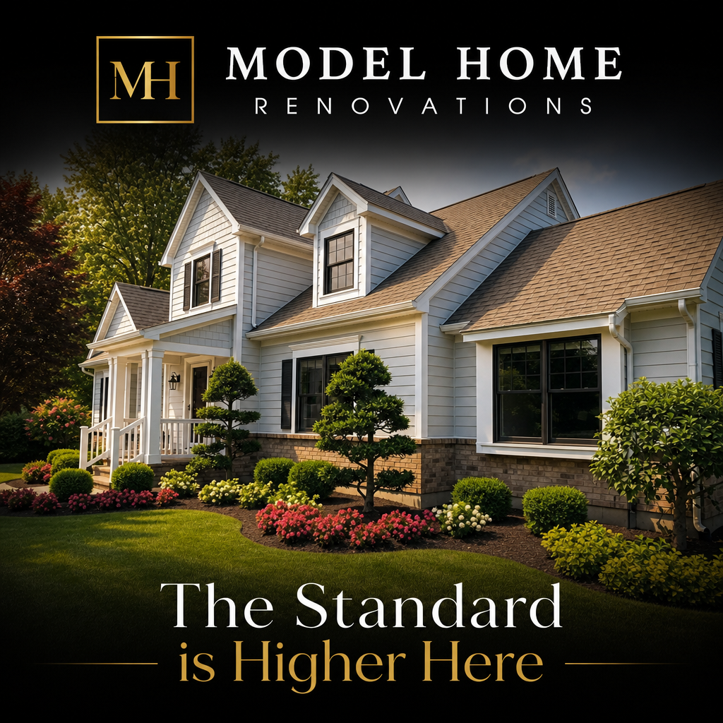 Model Home Renovations brand — The Standard is Higher Here