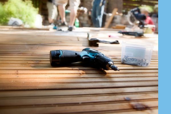 Deck construction in progress on the South Shore