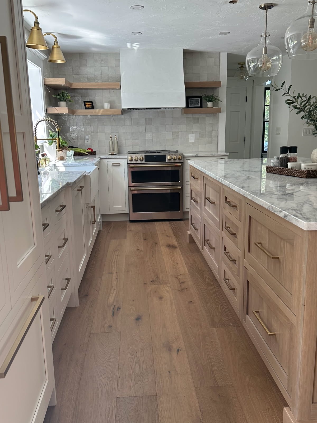 Kitchen remodel with updated layout and finishes